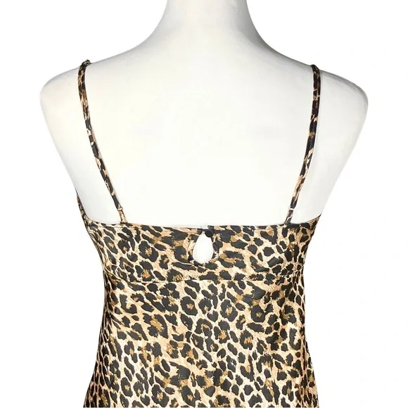 Victoria’s Secret Leopard Print Satin Slip Dress. Small. Trashy2K, Mob Wife, Y2K - Picture 7 of 8